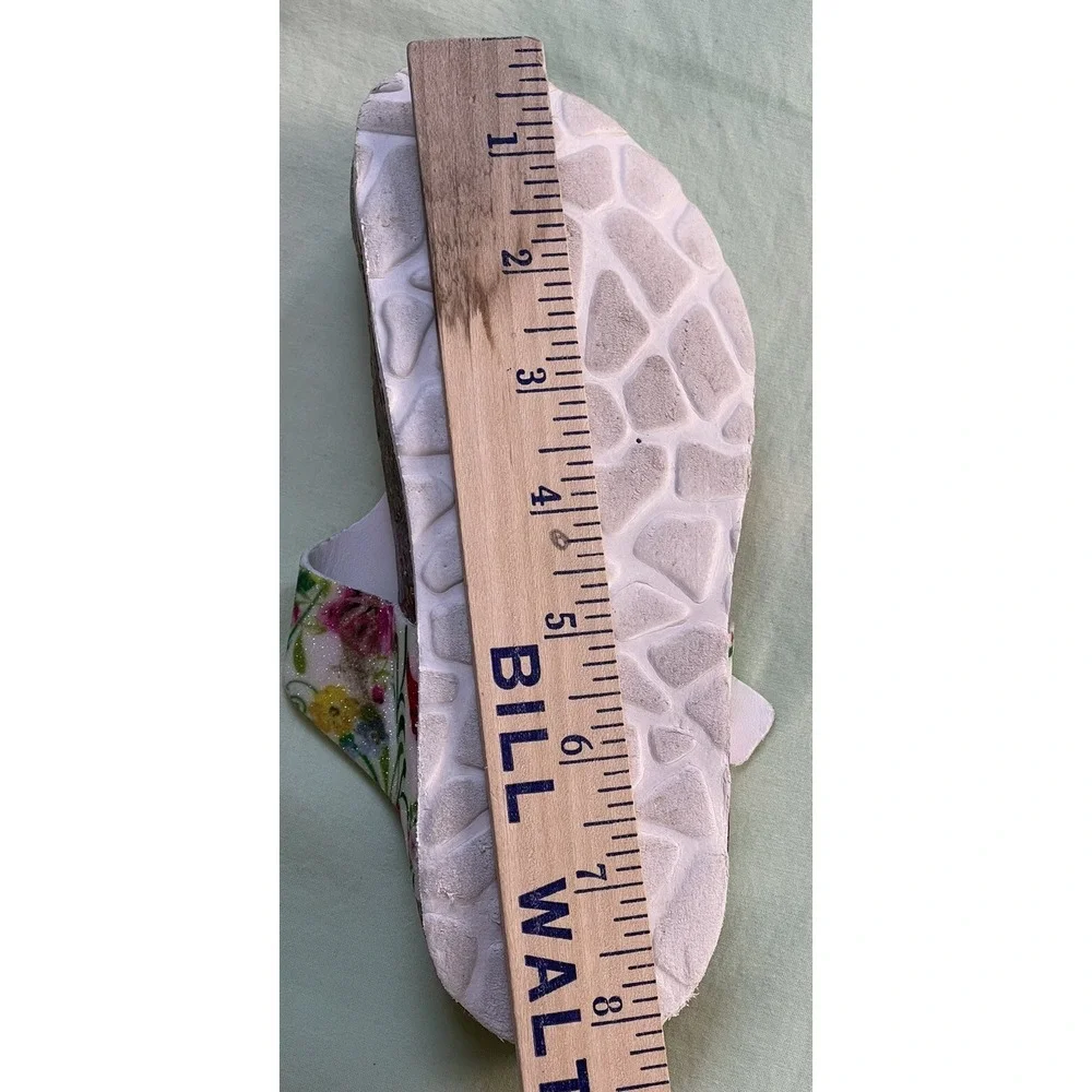 Giulia‎ Palai Girls Kids Sandals Size 1 Pretty! Floral And White